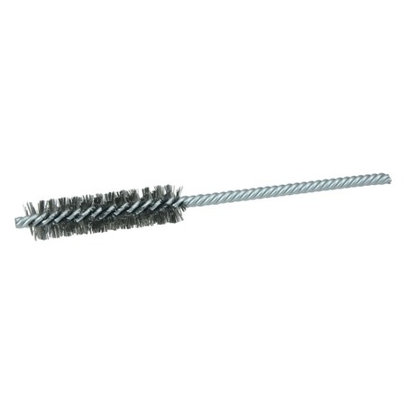 Weiler 1/2" Power Tube Brush, .0104" Steel Wire Fill, 2" Brush Length 21252